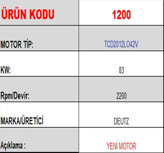 TCD2012LO42V
